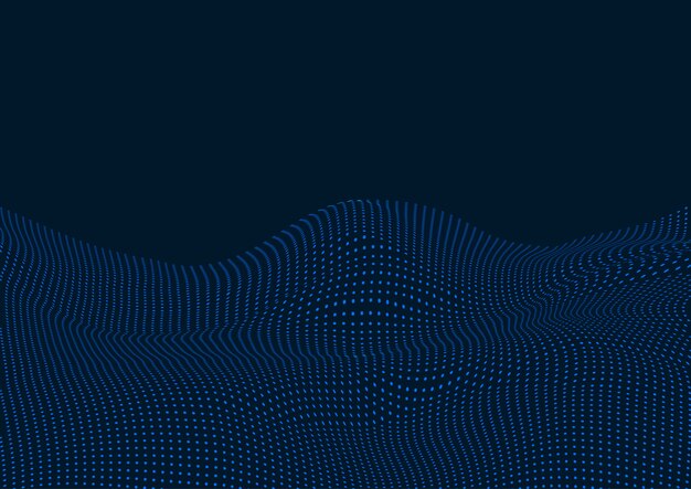 Diseño de fondo de paisaje de puntos tecno