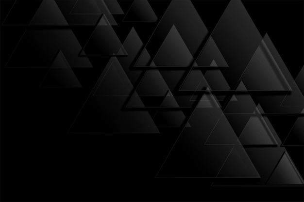 Diseño de fondo de papel tapiz de triángulo negro
