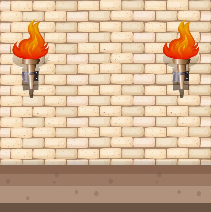 Vector gratuito diseño de fondo con pared de ladrillo y linterna
