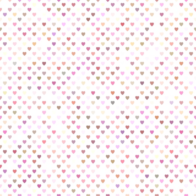 Diseño de fondo de patrón de corazón rosa transparente