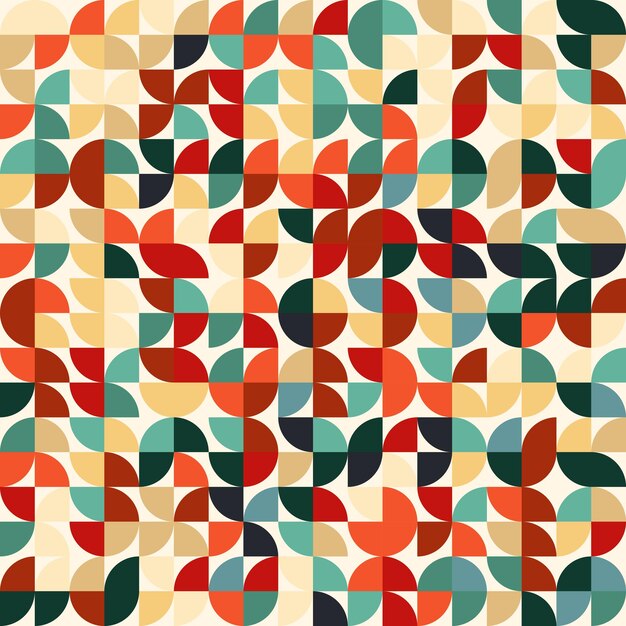 Diseño de fondo de patrón de estilo retro