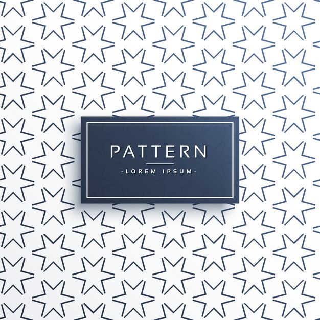 diseño de fondo de patrón de estrella de línea