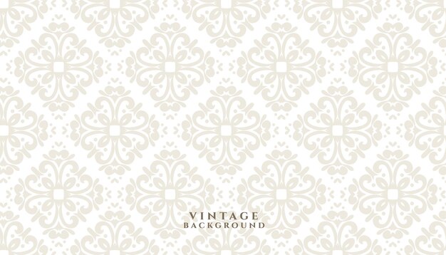 diseño de fondo de patrón floral vintage decorativo