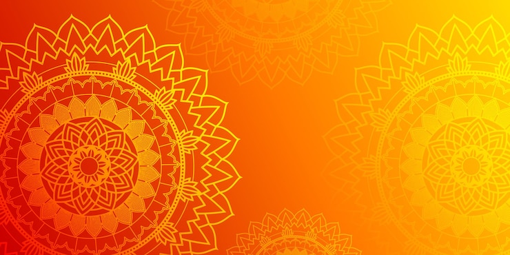 Vector gratuito diseño de fondo con patrón de mandalas.