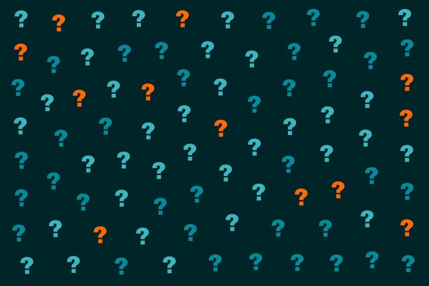 diseño de fondo con patrón de signo de interrogación