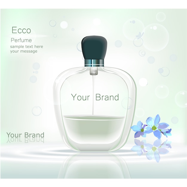 Diseño de fondo de perfume