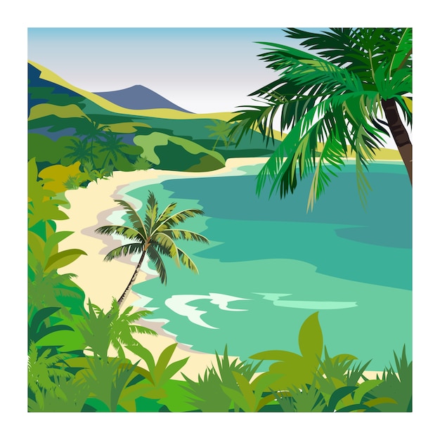 Diseño de fondo de playa