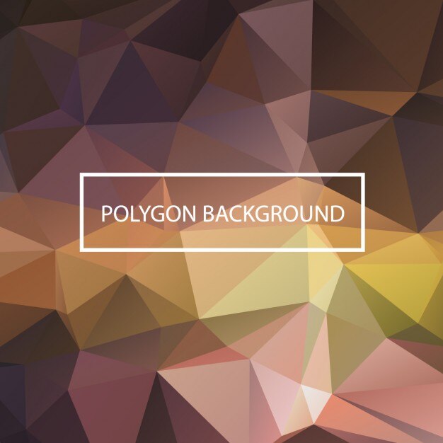 Diseño de fondo poligonal de colores