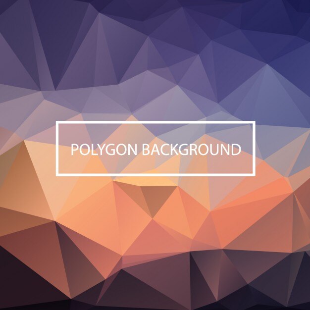Diseño de fondo poligonal de colores