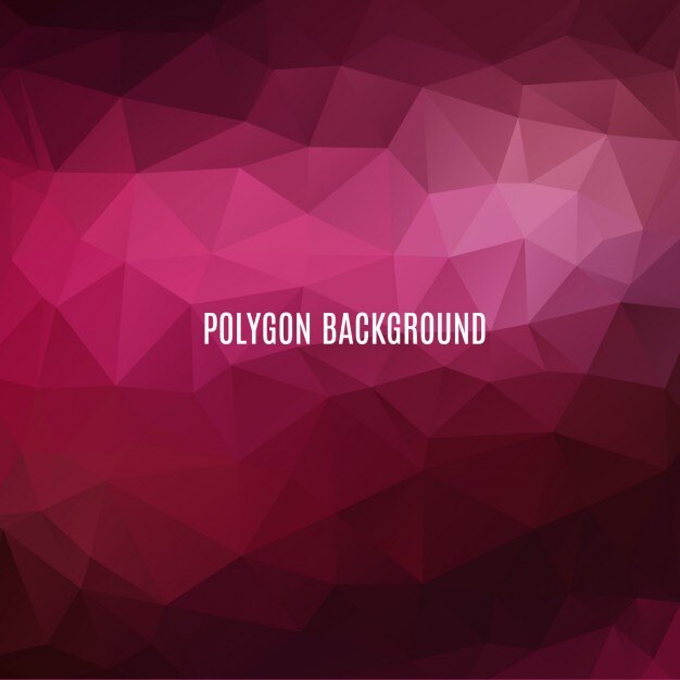Diseño de fondo poligonal rosa