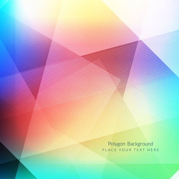Diseño del fondo de polígono moderno colorido