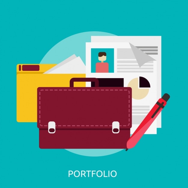 Diseño de fondo de portfolio