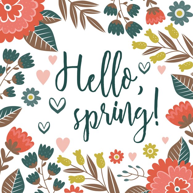 Diseño de fondo de primavera