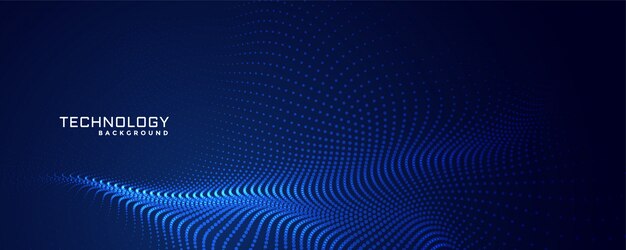 Diseño de fondo de puntos de partículas de tecnología