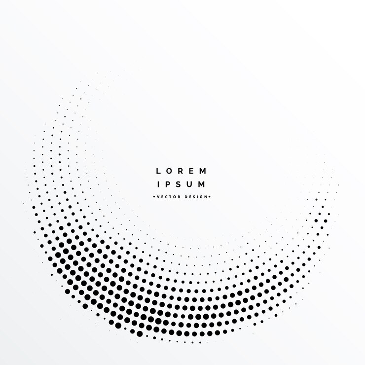 Vector gratuito diseño de fondo de puntos de semitono abstracto