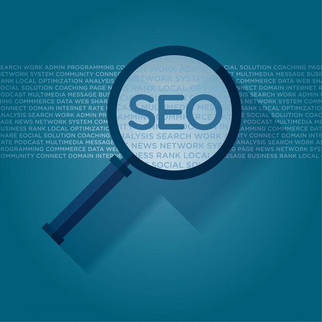 Diseño de fondo de seo