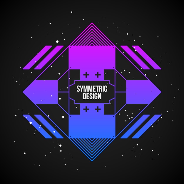 Diseño de fondo simétrico