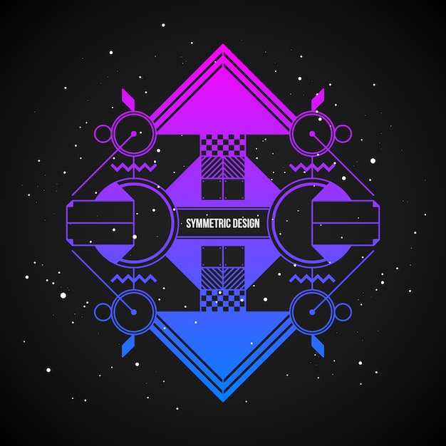 Diseño de fondo simétrico