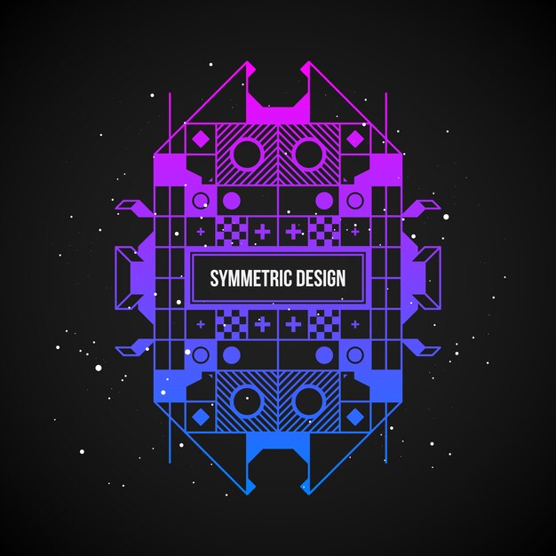 Diseño de fondo simétrico