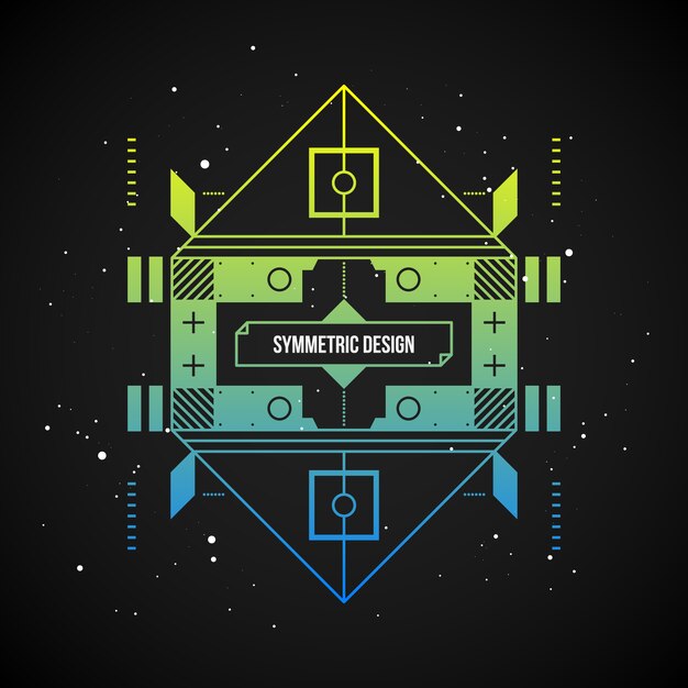 Diseño de fondo simétrico