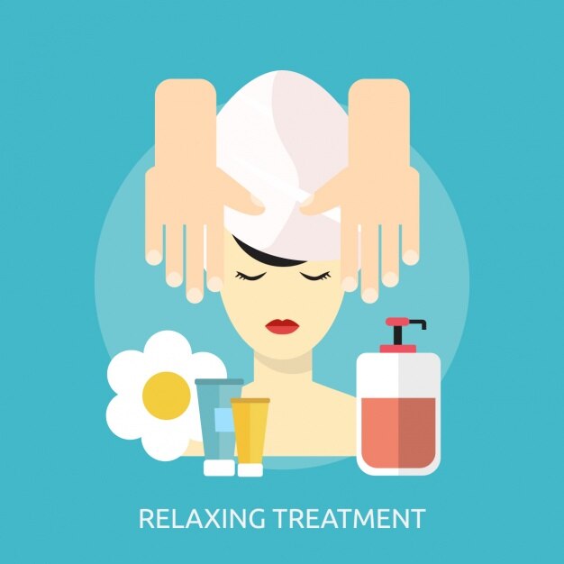 Diseño de fondo de spa