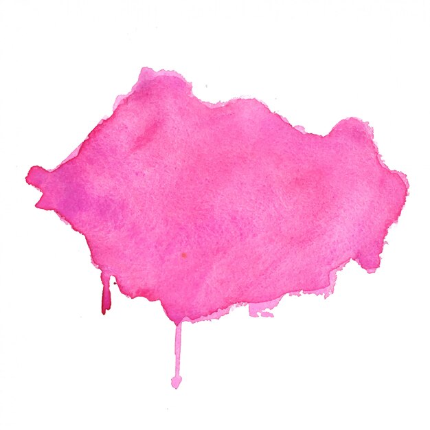 Diseño de fondo de textura abstracta de mancha de acuarela rosa