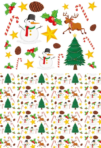 Diseño de fondo transparente con tema navideño