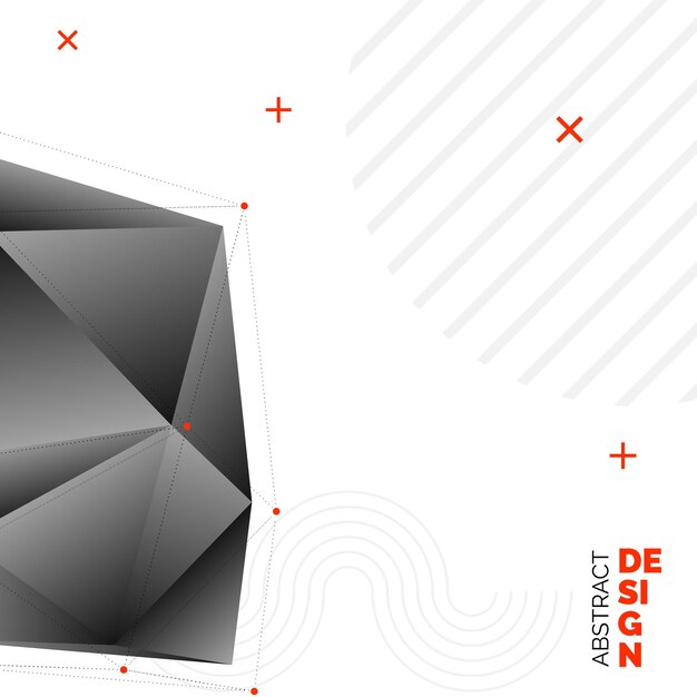 Diseño de fondo de triángulo borroso de vector negro Fondo geométrico en estilo Origami con degradado