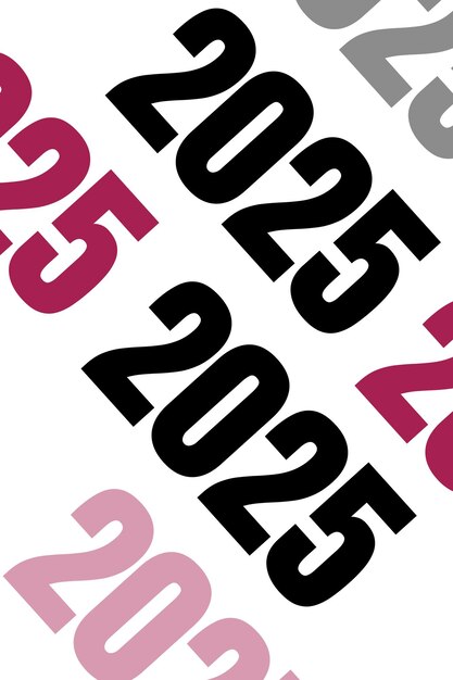 El diseño de fondo vectorial 2025 es simple.