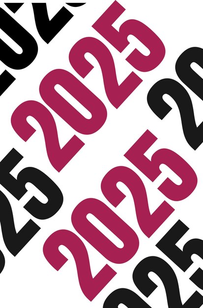 El diseño de fondo vectorial 2025 es simple.