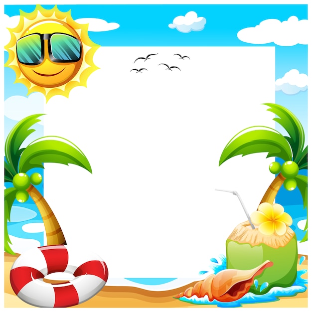 Diseño de fondo de verano