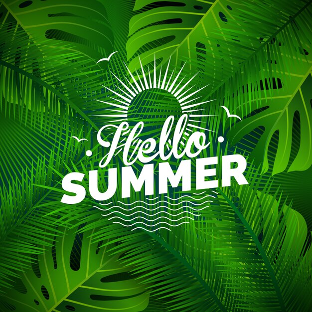 Diseño de fondo de verano