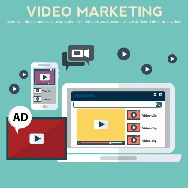 Diseño de fondo de video márketing