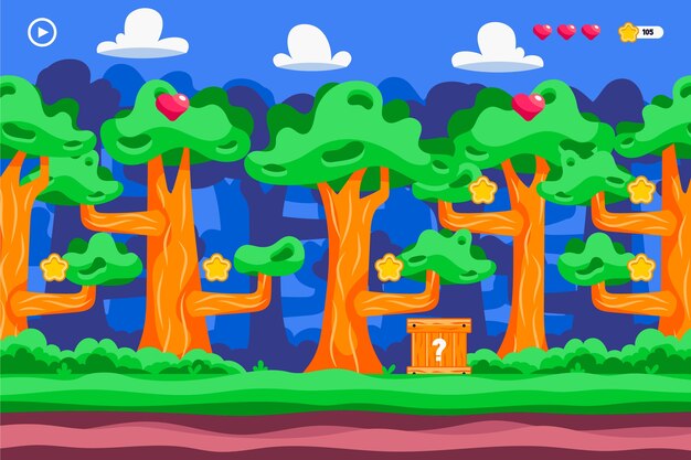 Diseño de fondo de videojuegos