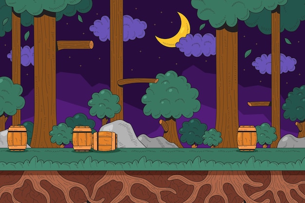 Diseño de fondo de videojuegos