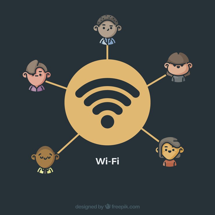 Vector gratuito diseño de fondo de wifi