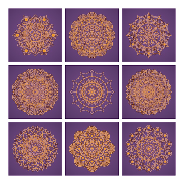 Diseño de fondos de mandalas