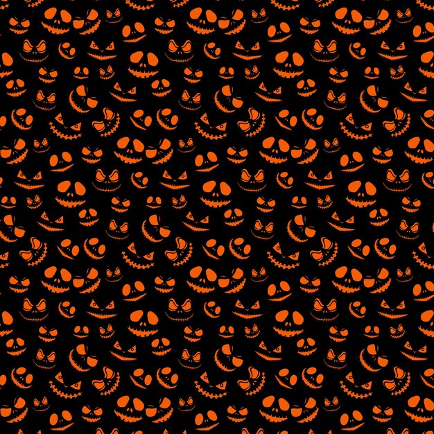 Diseño de fondos de patrones de halloween