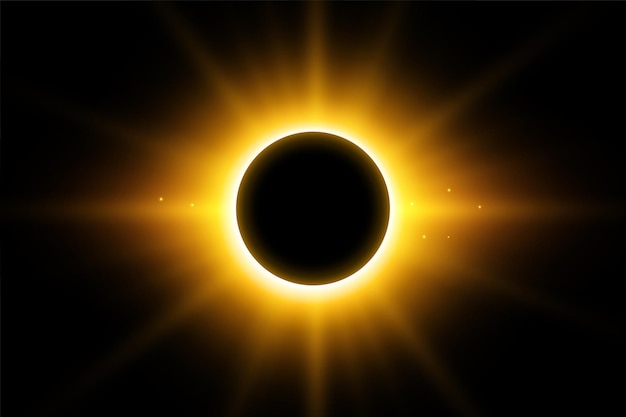 diseño de forma redonda oscura con efecto de rayos de luz solar brillantes