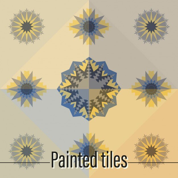 Diseño de formas abstractas de azulejos