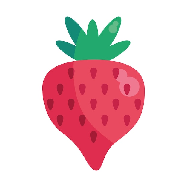 Vector gratuito diseño de fruta fresa