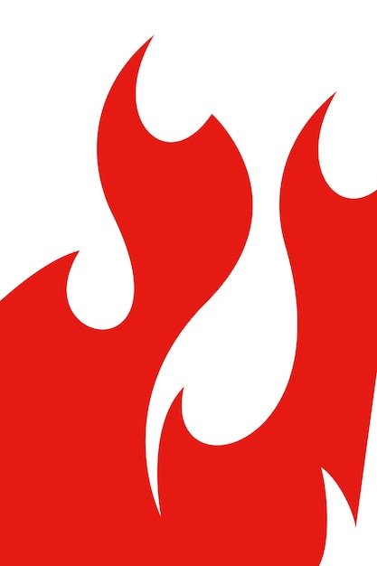Diseño de fuego de fondo vectorial