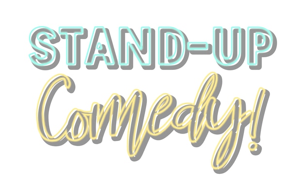 Diseño de fuente Stand Up Comedy