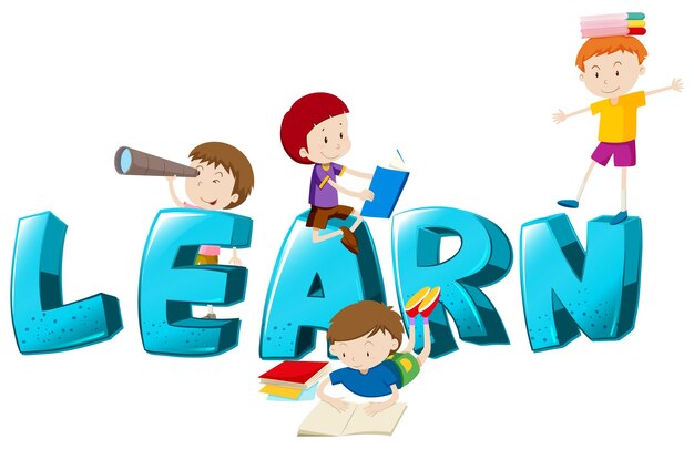 Diseño de fuentes para Word Learn.