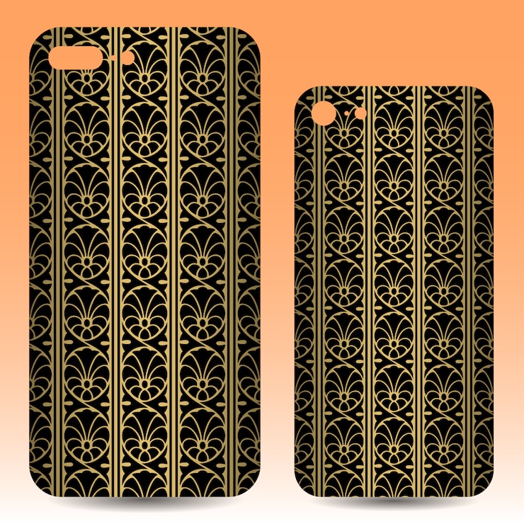 Vector gratuito diseño de funda de teléfono móvil