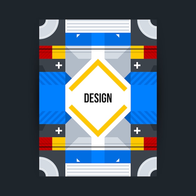 Diseño geométrico a color