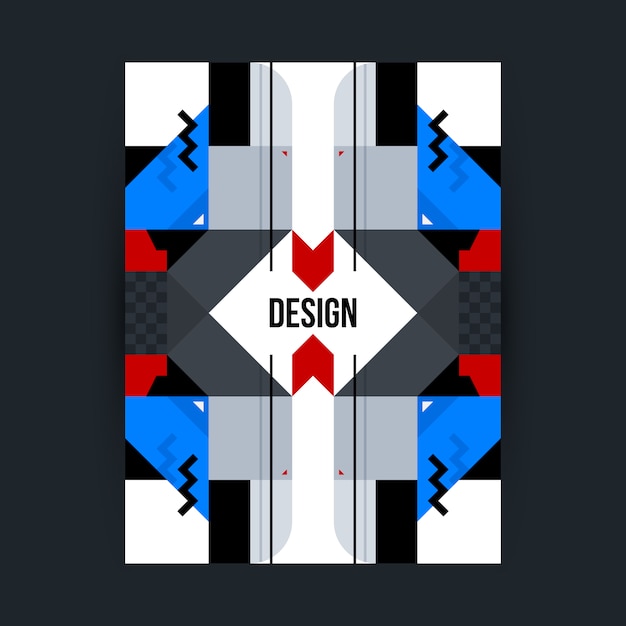 Diseño geométrico a color