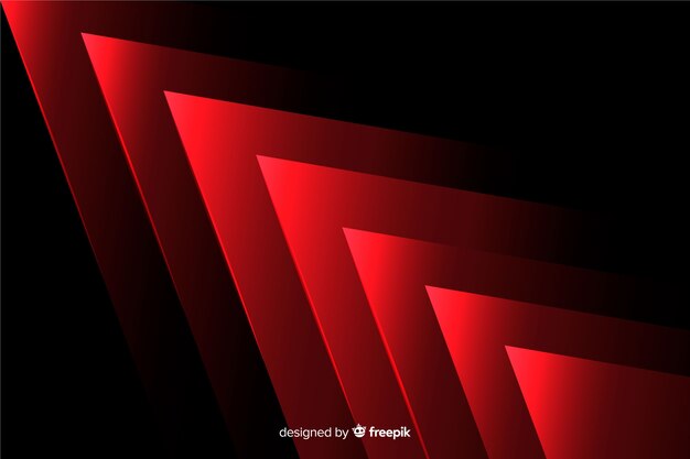 Diseño geométrico de fondo con luces rojas