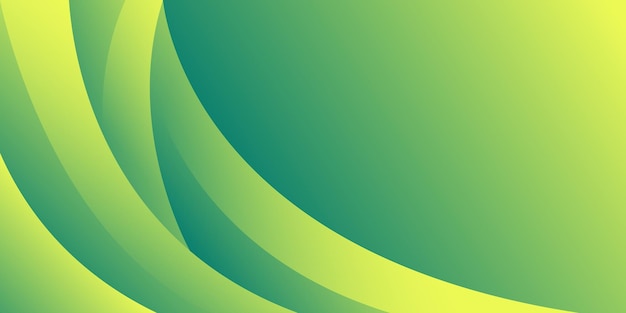 Diseño del gradiente de onda de fondo verde