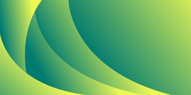 Diseño del gradiente de onda de fondo verde